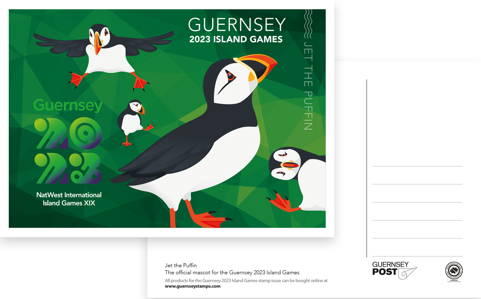 JET - Puffin Postcard